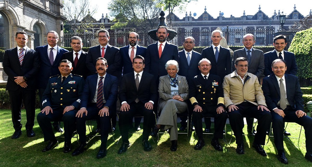 Gabinete de Seguridad y gobernadores del PRI discuten Guardia Nacional