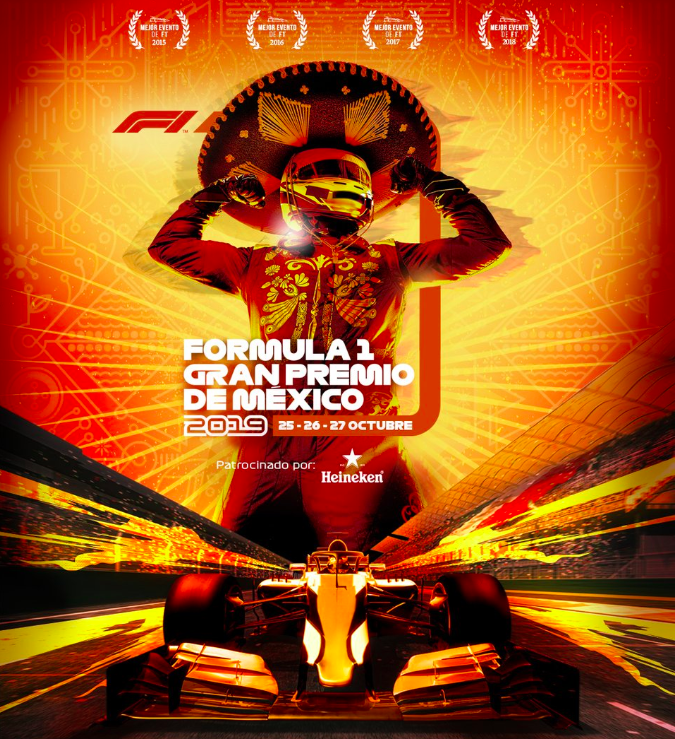 Revelan el póster oficial del Gran Premio de México 2019 - gran-premio-de-mexico