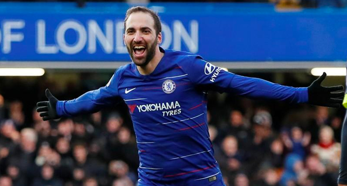 #Video Higuaín se estrena como goleador con doblete en el Chelsea