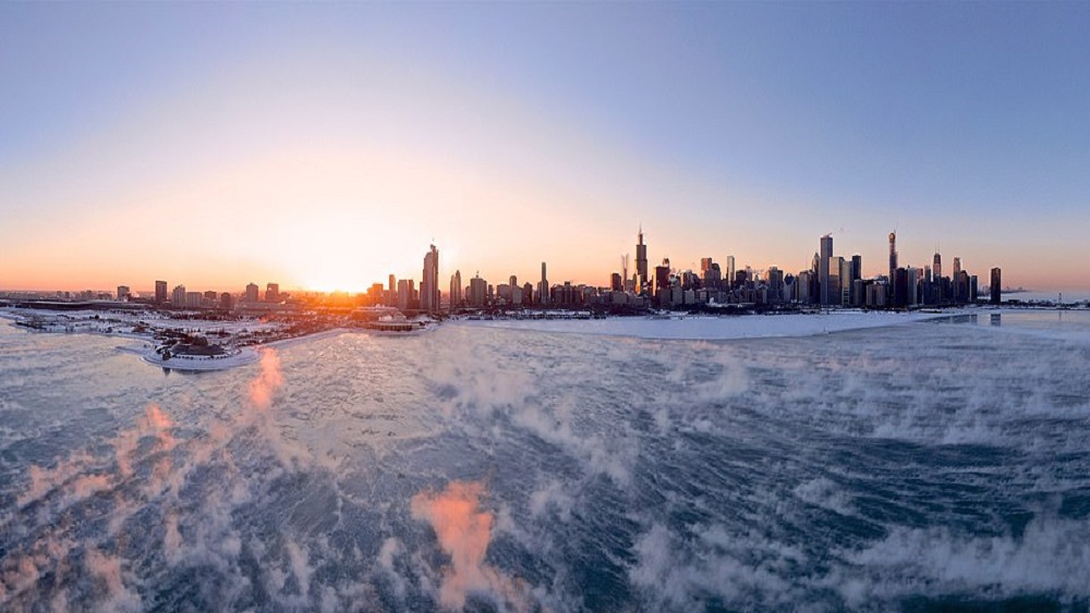 Vórtice polar congela las Cataratas del Niágara de Nueva York - illinois