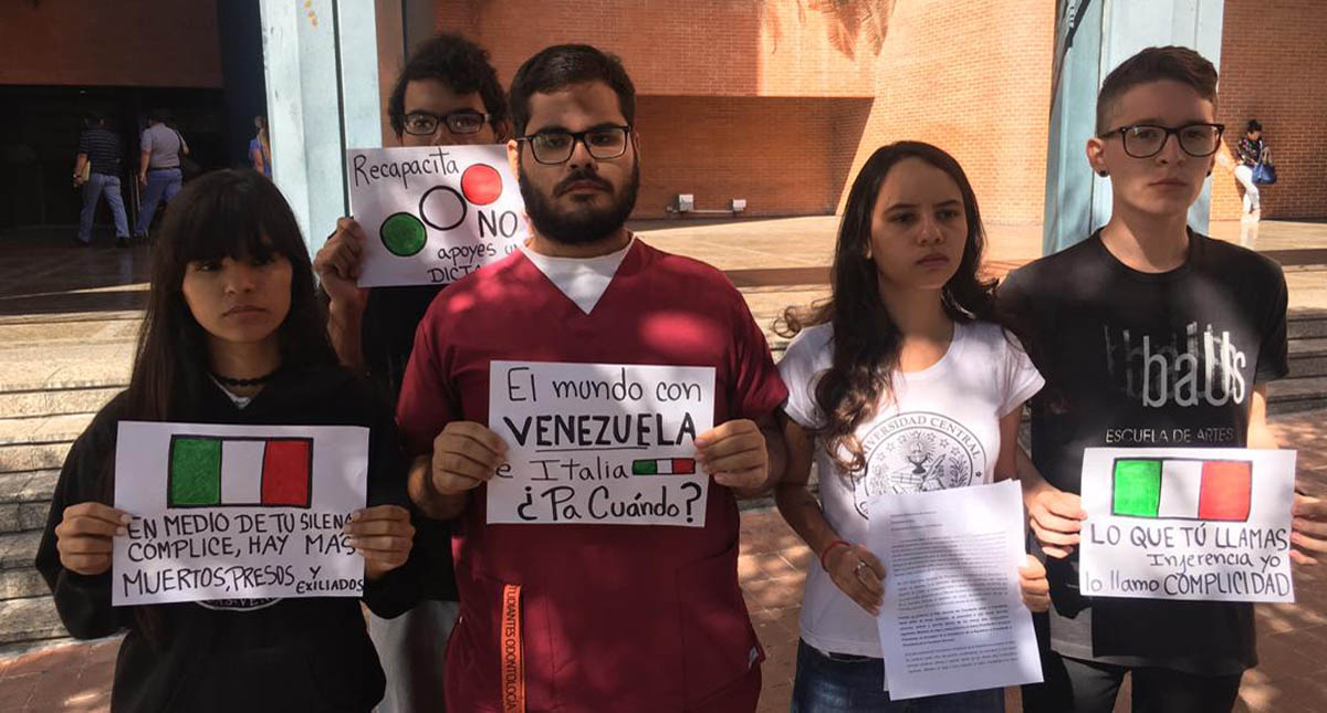 Italia frenó declaración de la UE sobre Venezuela - jovenes-venezolanos-piden-al-gobierno-de-italia-reconocer-a-guido