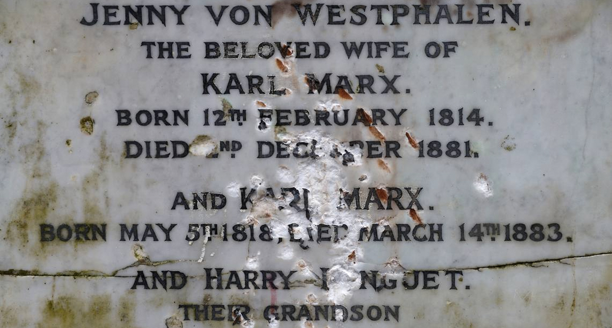 Vandalizan tumba de Karl Marx en Londres - karl-marx