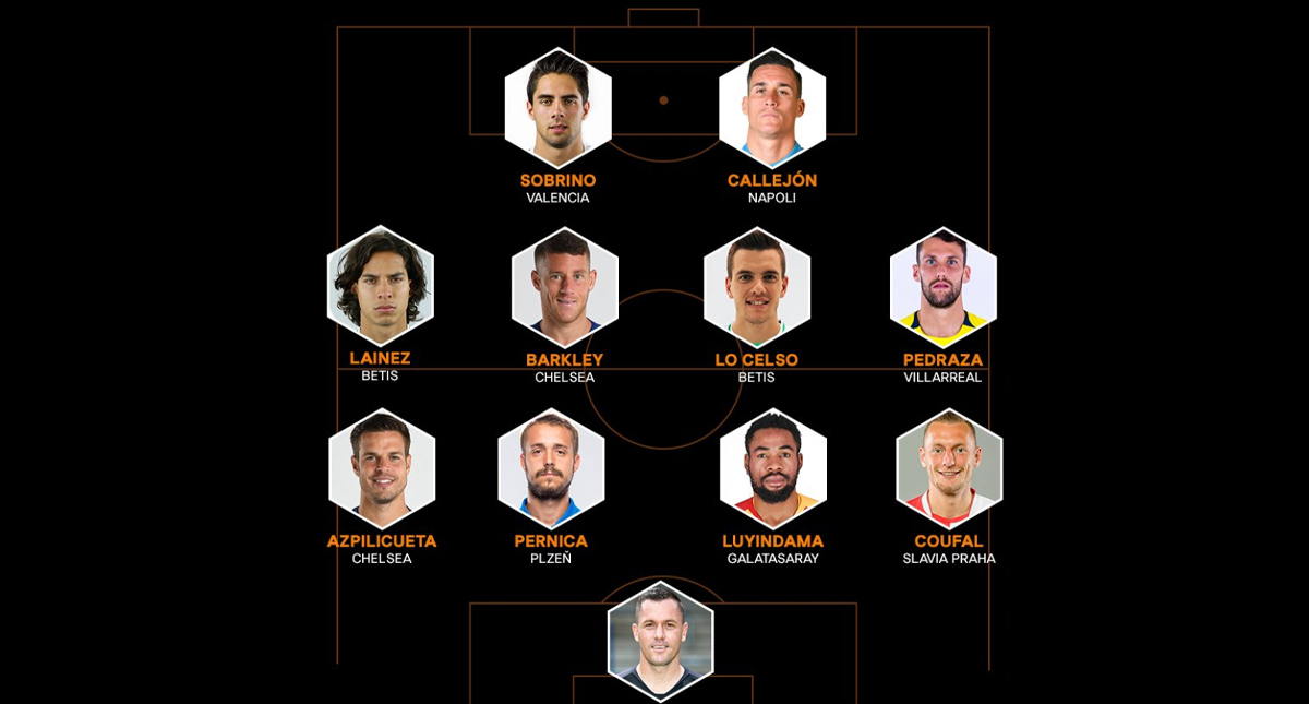 Lainez en el equipo de la semana de la Europa League