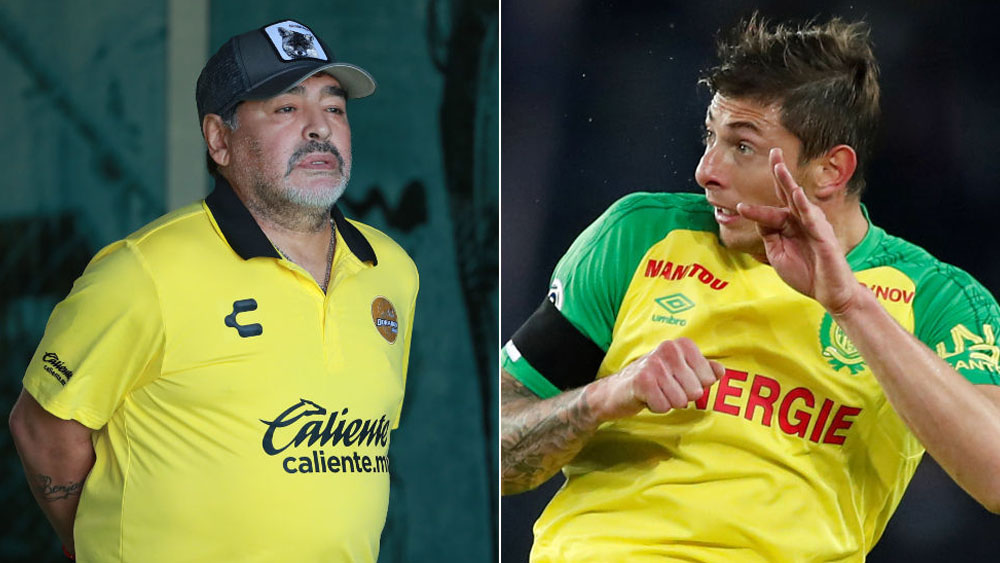 Las palabras de Maradona a Emiliano Sala