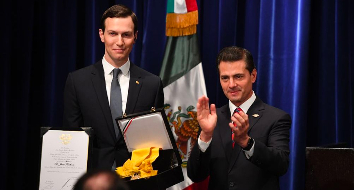 PAN pide revocar condecoración Águila Azteca a yerno de Trump