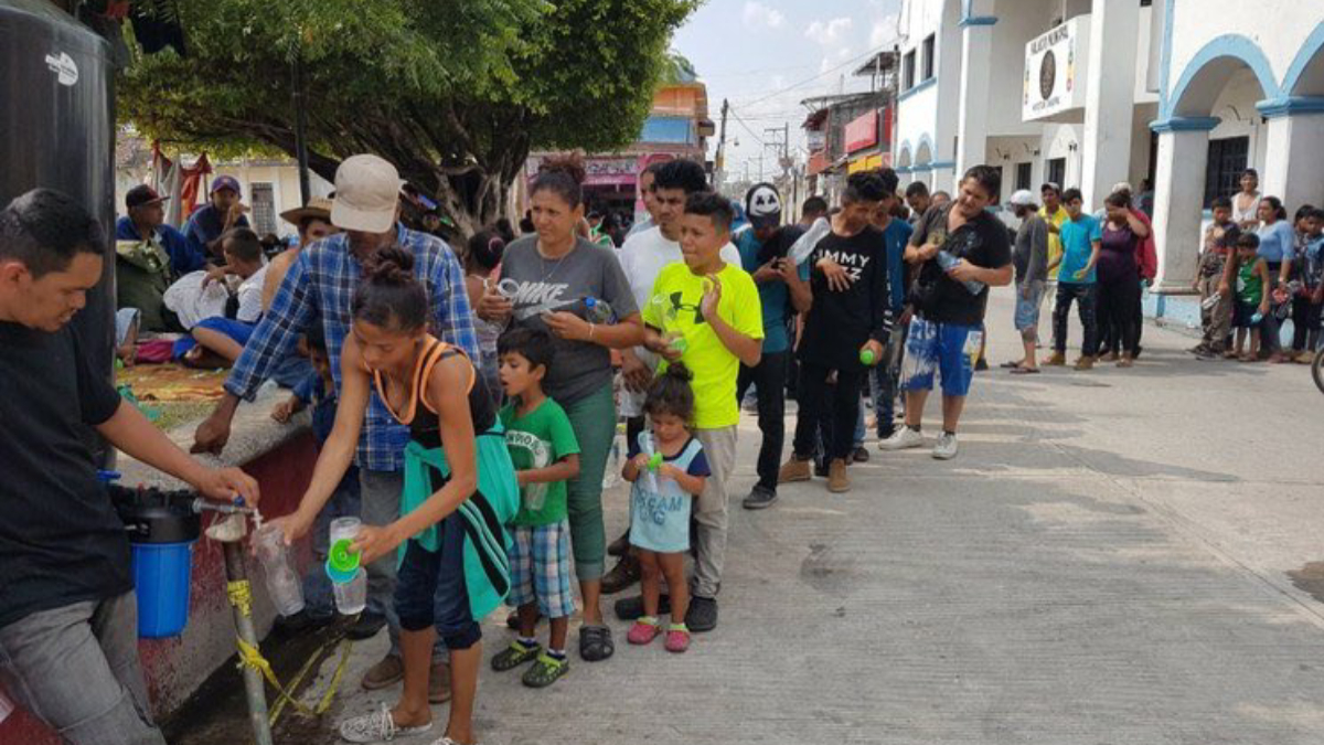 Reinicia caravana migrante caminata desde Chiapas