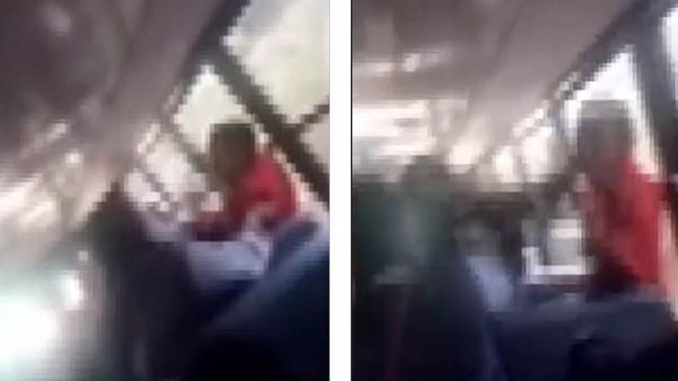 #Video Madre golpea a niño de nueve años a bordo de autobús escolar
