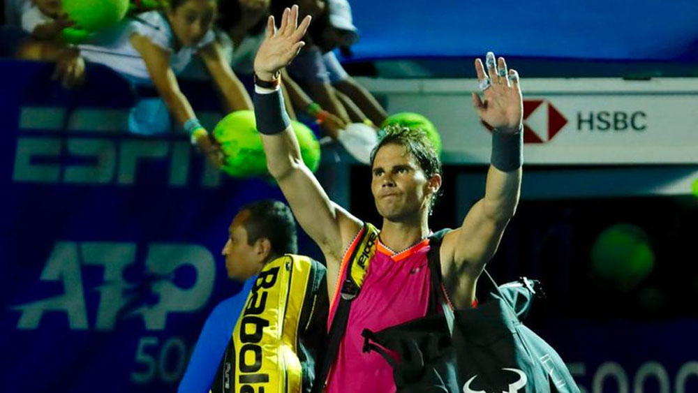 Nadal lamenta eliminación del Abierto de Acapulco Nadal lamenta eliminación del Abierto de Acapulco