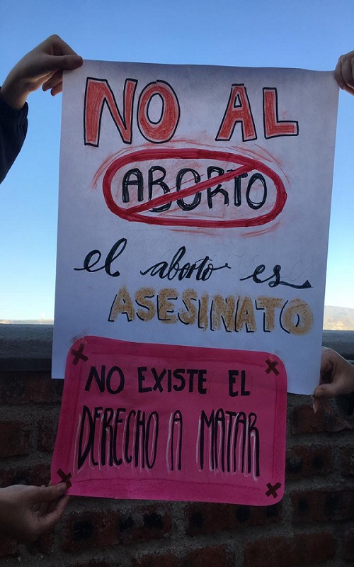 Protestan frente a San Lázaro contra despenalización del aborto - no-al-aborto
