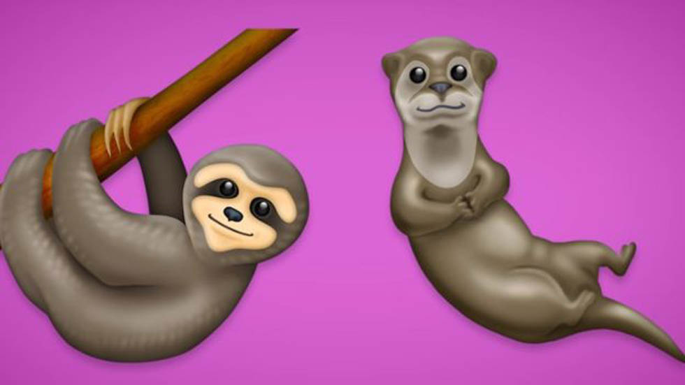 Estos serán los nuevos emojis para WhatsApp en 2019 - oso-perezoso-y-nutria