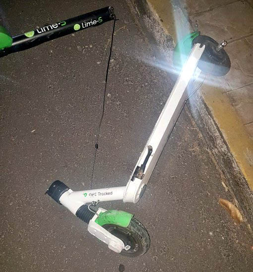 Cae taxista que atropelló a usuario de patín eléctrico en la CDMX - patin-electrico-destruido-tras-atropello