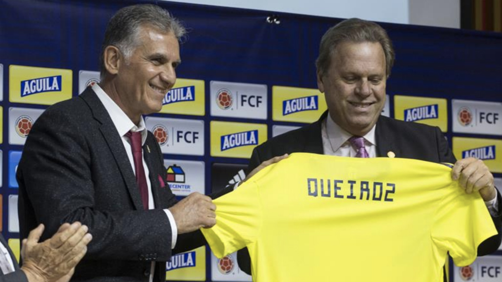 Presentan a Carlos Queiroz como entrenador de Colombia - queiroz-colombia-presentacion