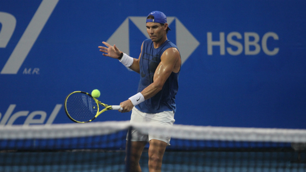 Rafael Nadal luce en práctica y se declara listo para jugar en Acapulco