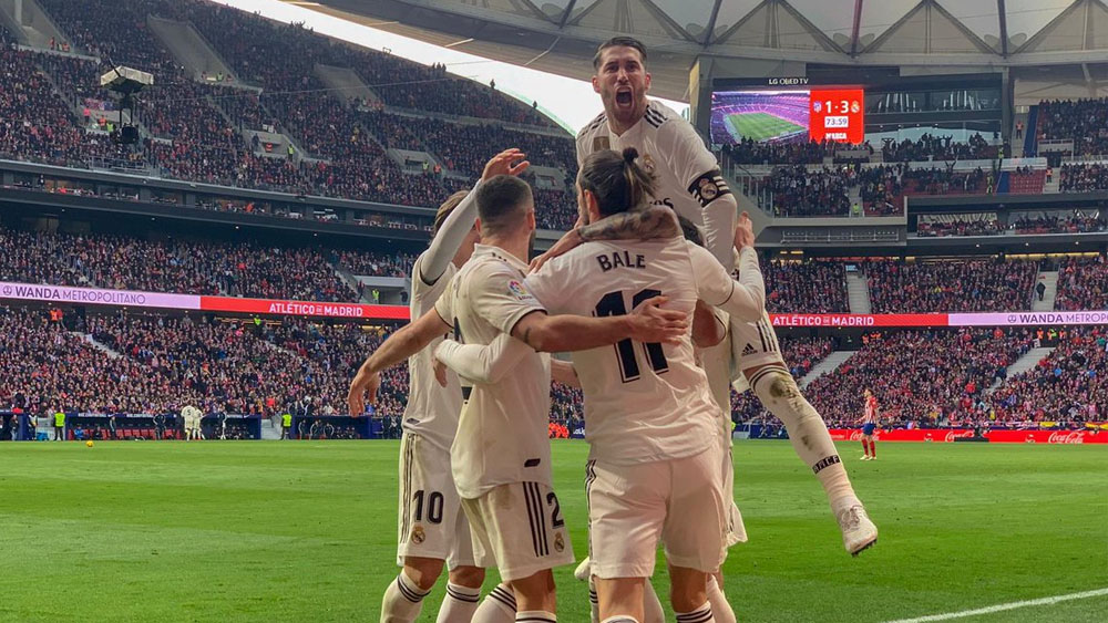Real Madrid vence 3-1 al Atlético y le quita el segundo lugar