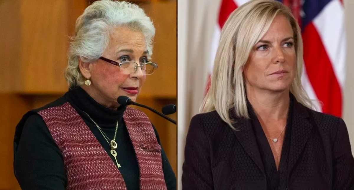 Olga Sánchez Cordero viaja a EE.UU. para reunirse con Kirstjen Nielsen