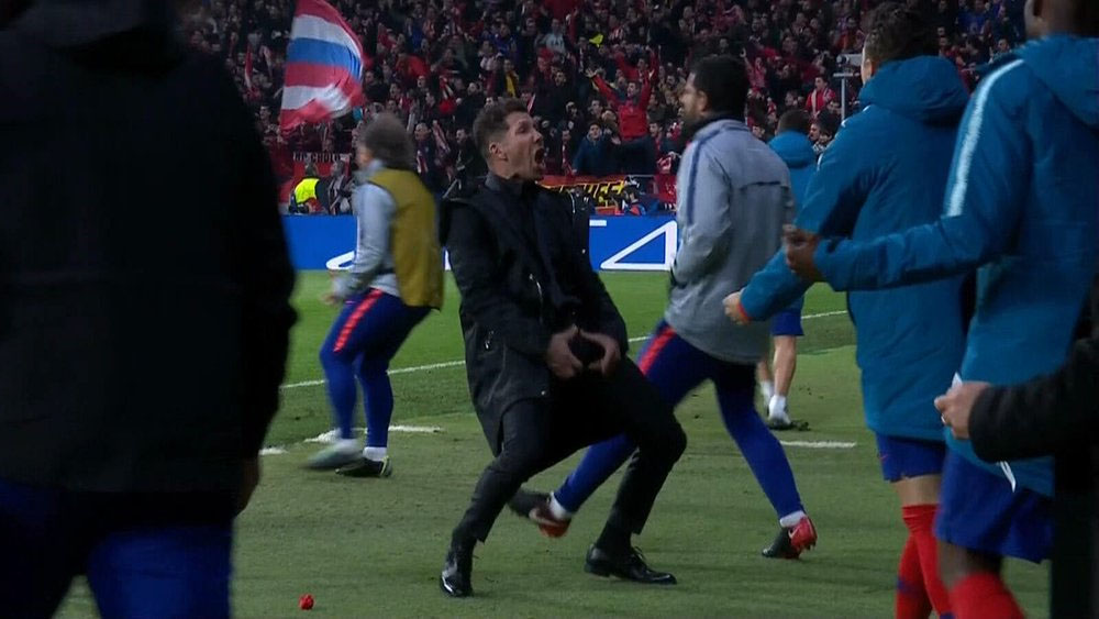 Multan a Simeone con 20 mil euros por polémico festejo contra Juventus - simeone-festejo-juve