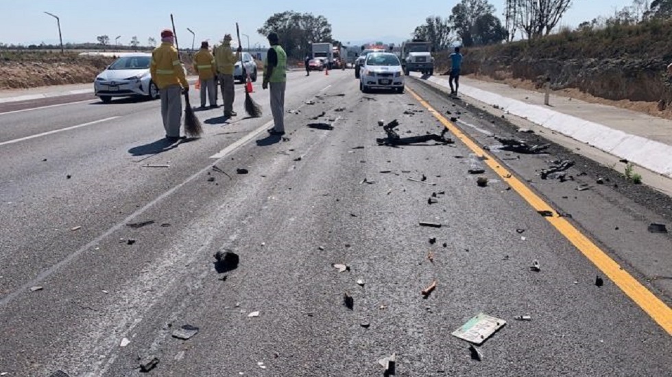 Bebé resulta grave en accidente vial sobre la México-Querétaro - accidente-atendido-por-servicios-de-emergencia