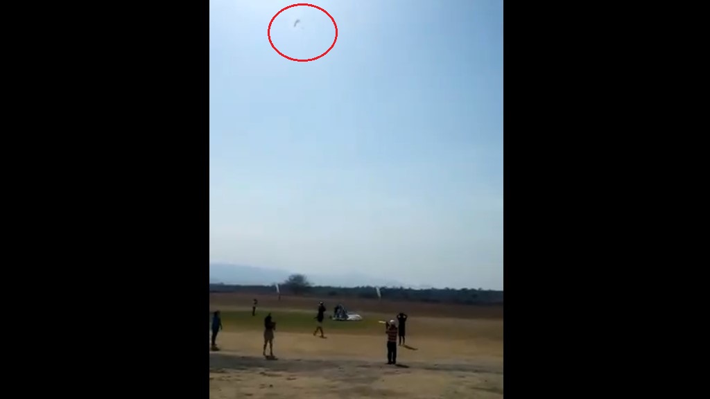 #Video Captan accidente de paracaídas en Tequesquitengo