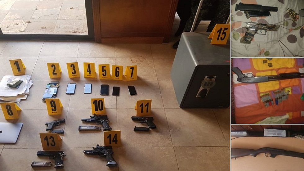 Guatemala desarticula banda de narcotraficantes que pasaba por México - armas-decomisadas