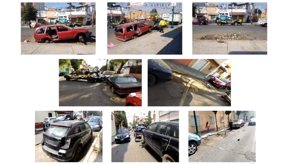 Suman dos mil 493 autos abandonados retirados de la calle en CDMX