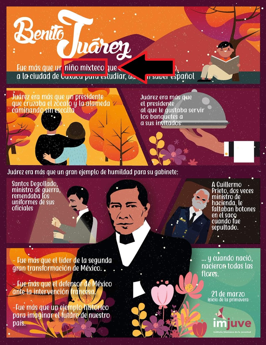 Imjuve se equivoca sobre el origen étnico de Benito Juárez - benito-juarez-mixteco