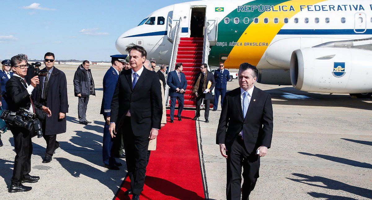 Bolsonaro arriba a EE.UU. para sellar alianza con Trump