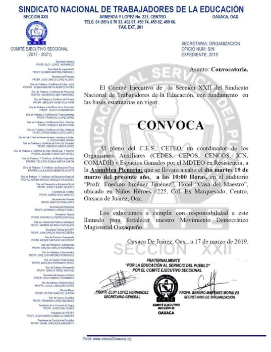CNTE anuncia paro de 48 horas en Oaxaca - captura-de-pantalla-2019-03-18-a-las-163536