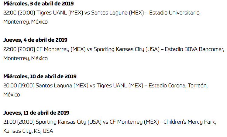 Definidas fechas y horarios de semifinales de la Concachampions - captura-de-pantalla-2019-03-19-a-las-124530