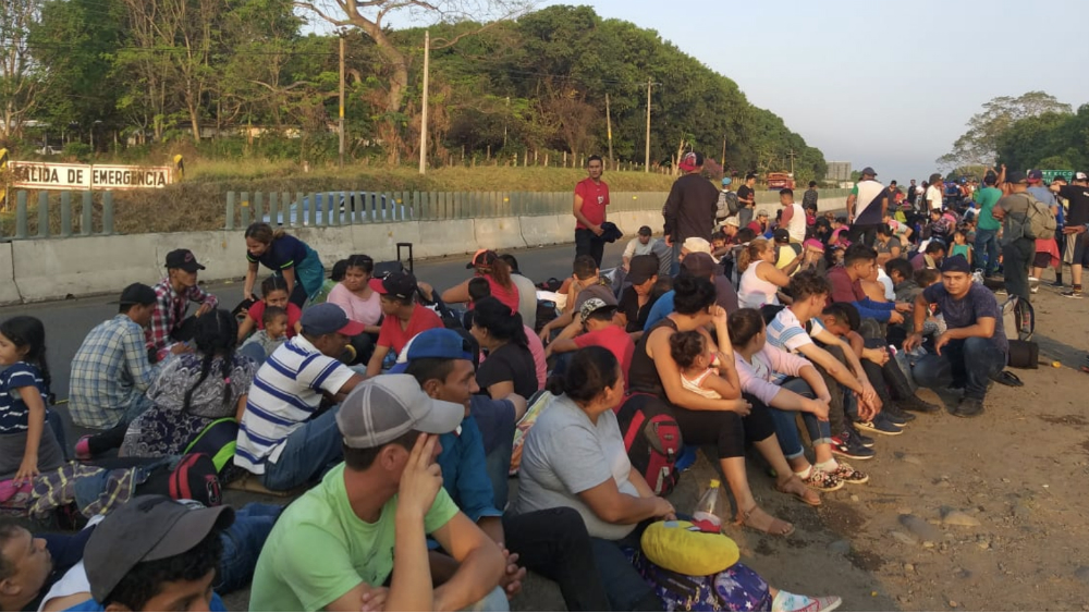 Cerca de mil 500 migrantes parten en nueva caravana desde Tapachula