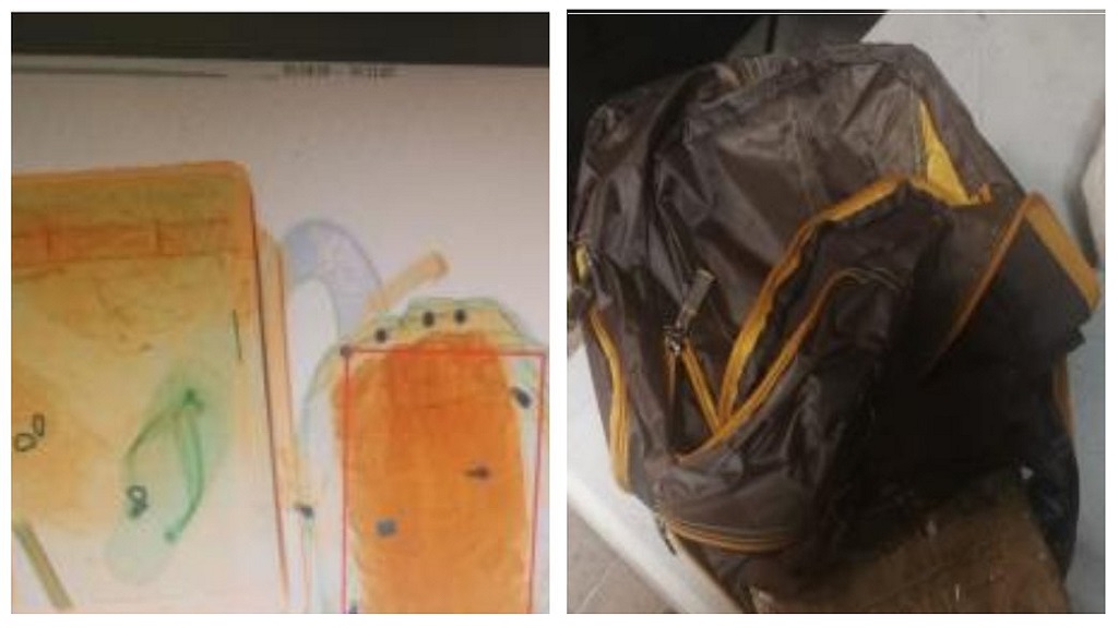 Decomisan tres kilos de heroína en el AICM