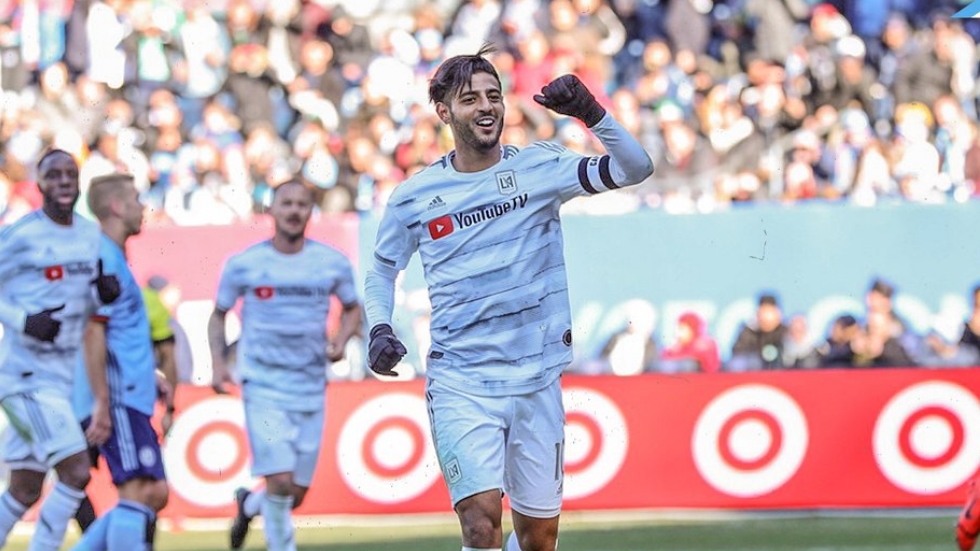 LAFC empata ante el New York con doblete de Vela