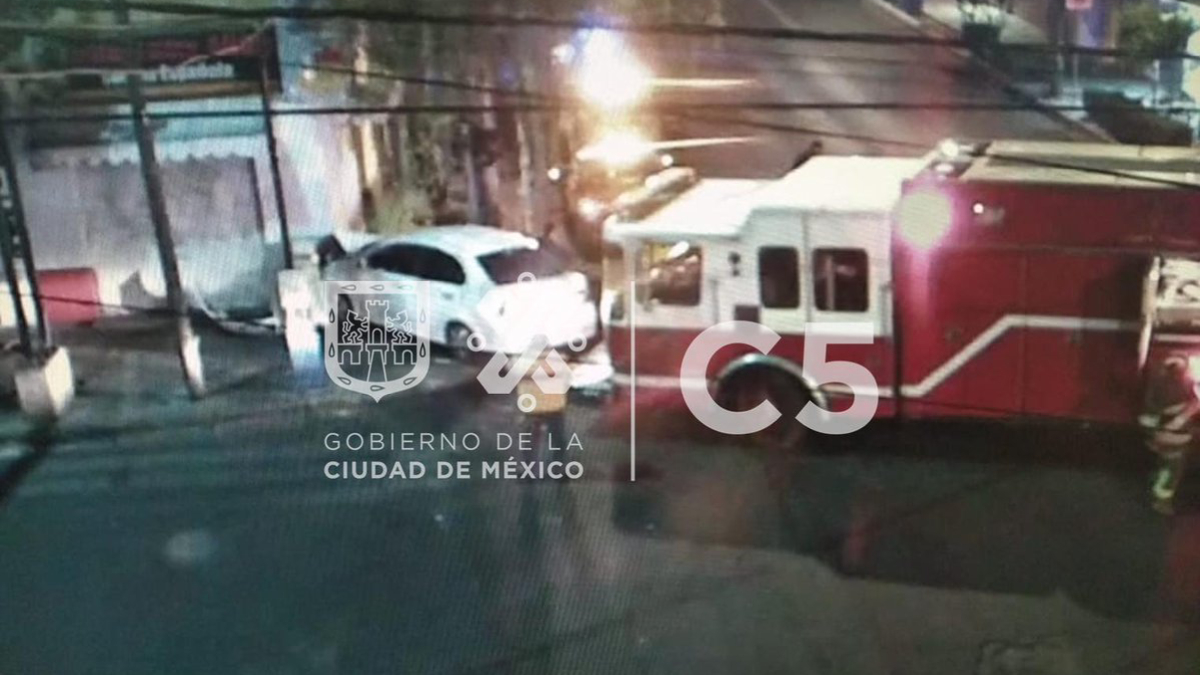 Choque de automóvil en la Roma Sur deja más de un lesionado