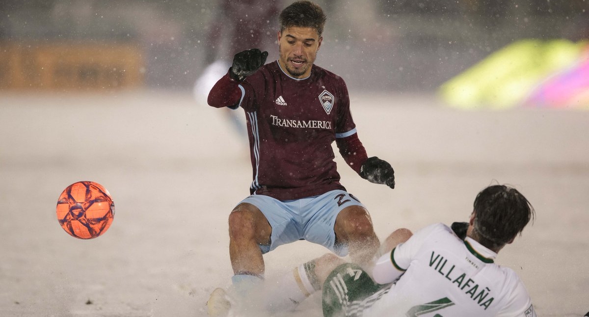 Colorado y Portland disputan el partido más frío de la MLS - colorado-portland-mls-partido-nieve