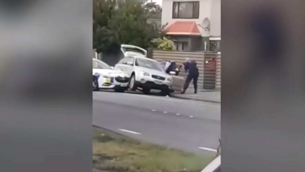 #Video Así detuvieron al autor de la matanza en Nueva Zelanda