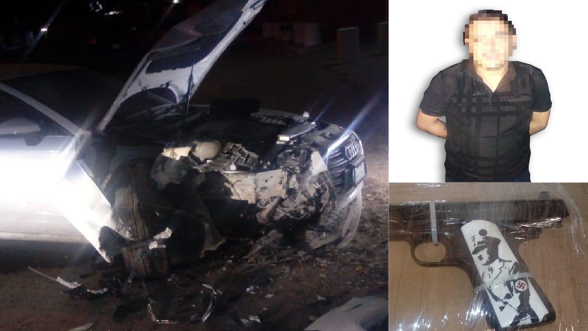 Detienen a hombre con pistola adornada con retrato de Hitler - detenido-con-arma-con-imagen-de-hitler