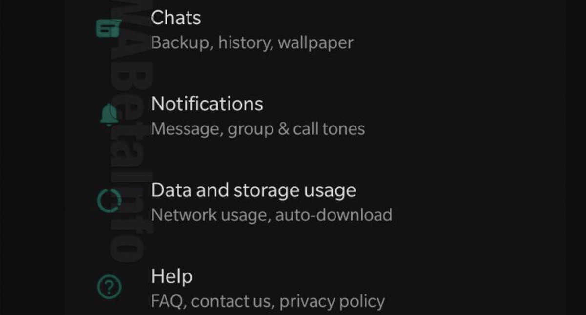 Así luciría el modo nocturno de WhatsApp
