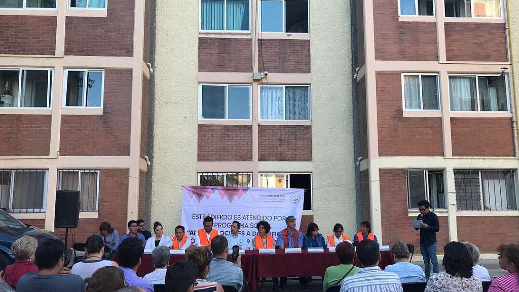 Entregan rehabilitación de edificio afectado por sismo en la CDMX - entrega-de-la-rehabilitacion-del-edificio-cafetales-130