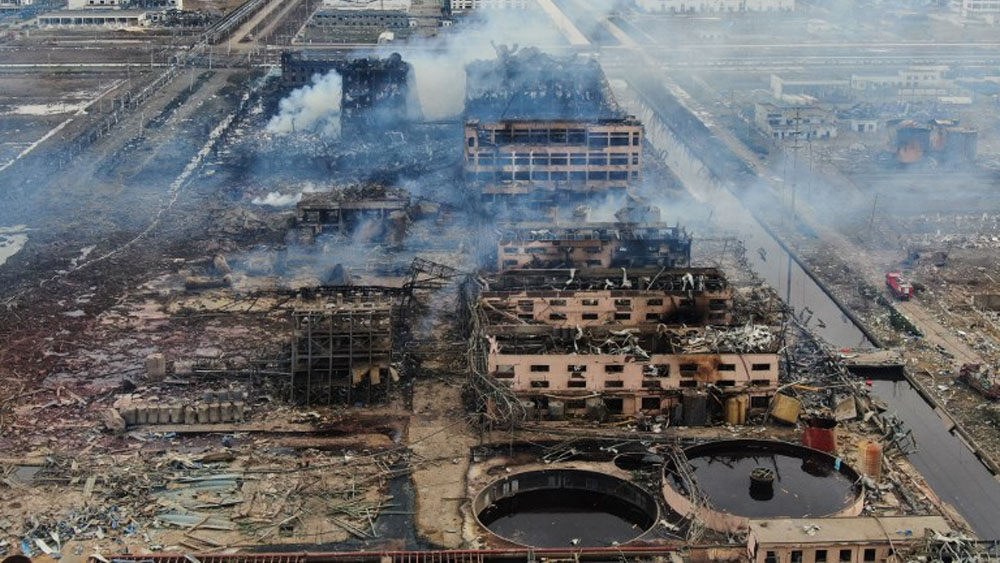 China cerrará parque industrial donde explosión mató a 78 personas