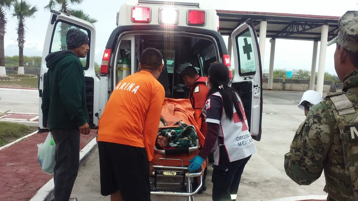 Semar apoya en evacuación médica de buque en Tamaulipas Semar apoya en evacuación médica de buque en Tamaulipas