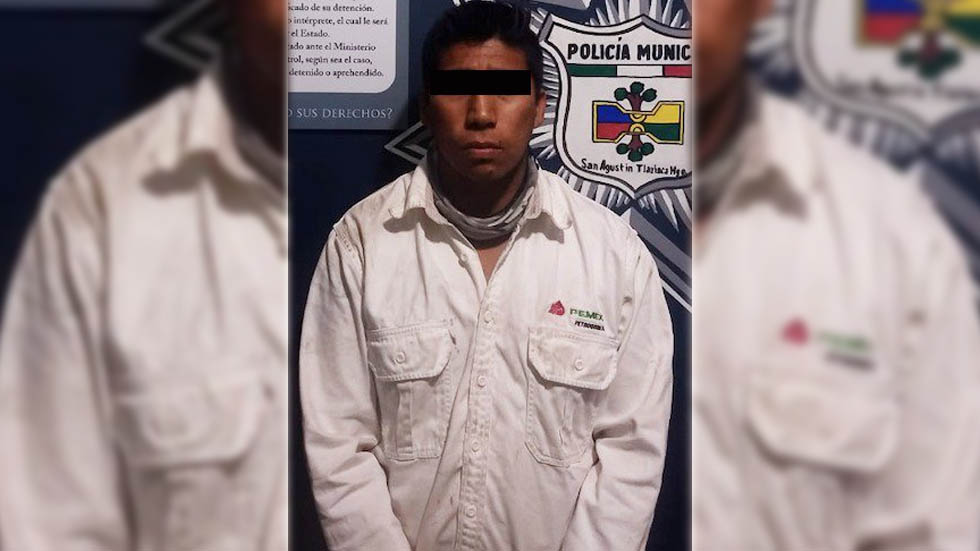 Detienen a individuo con uniforme de Pemex transportando gasolina de manera ilegal