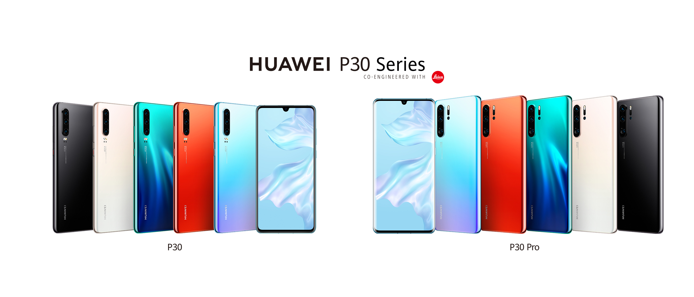 Huawei lanza los esperados P30 y P30 Plus, sus nuevos equipos insignia - huawei-p30-series-family