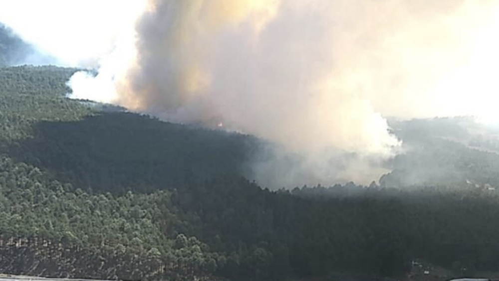 Todavía sin controlar incendio forestal en Veracruz