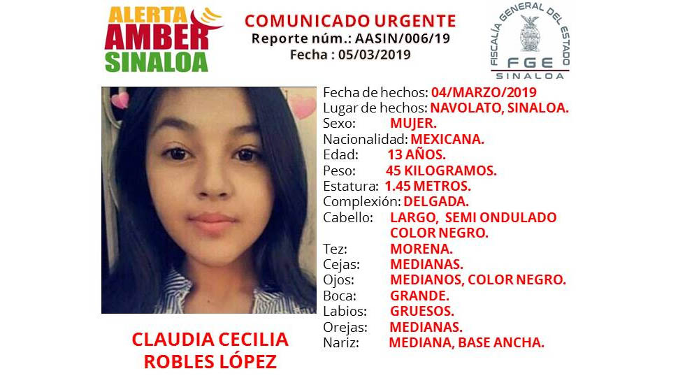 Desaparece menor por segunda vez en Navolato, Sinaloa