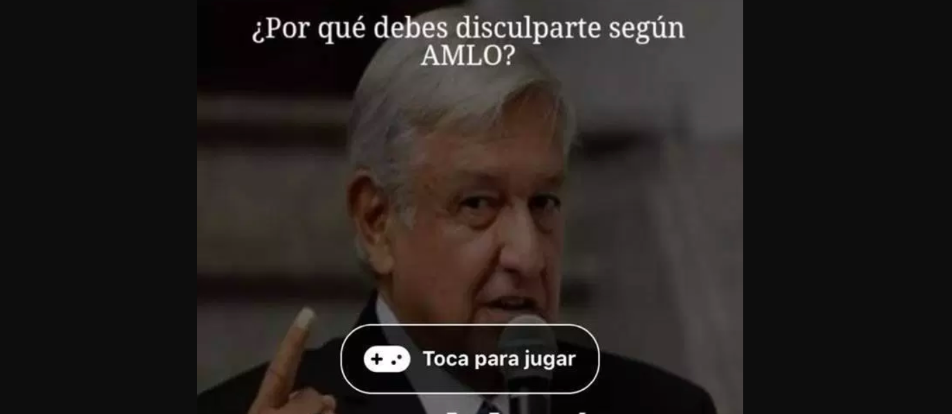 “¿Por qué debes disculparte según AMLO?” podría robar información de usuarios de Facebook