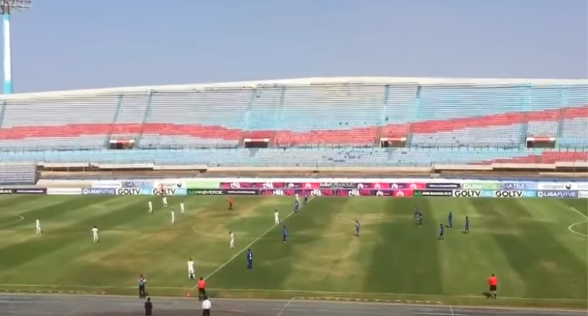 #Video Futbolistas profesionales protestan por apagón en Venezuela