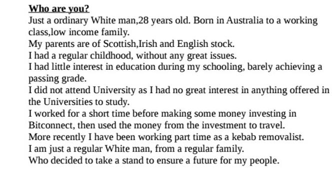 Atacante de Nueva Zelanda publicó manifiesto previo a masacre - manifiesto-mezquitas-de-nueva-zelandia