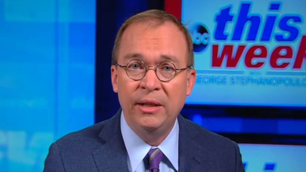 Hay que tomar a Trump en serio; Casa Blanca refrenda amenaza de cerrar frontera - mick-mulvaney