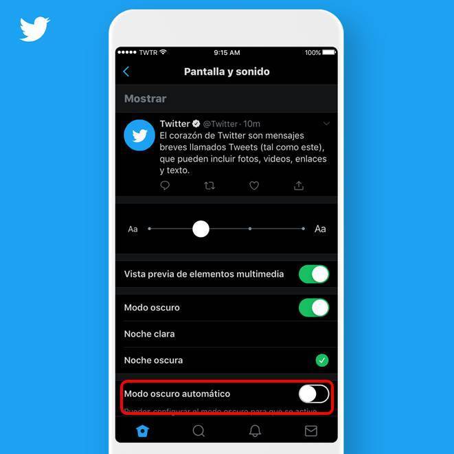 Twitter presenta nuevo modo nocturno - modo-oscuro-automatico