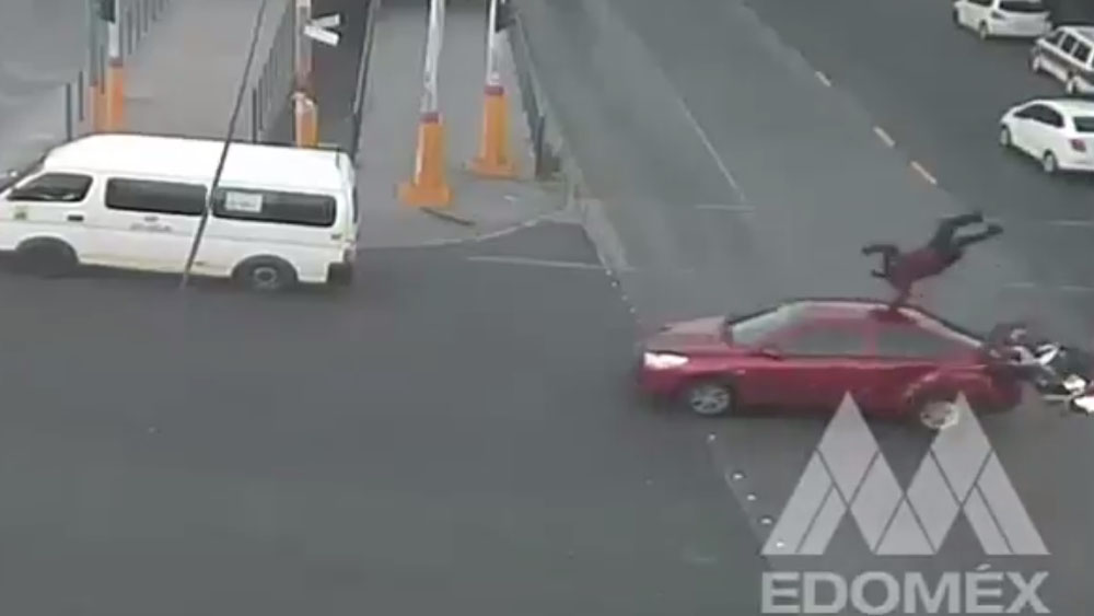 #Video Accidente de motocicleta en Ecatepec