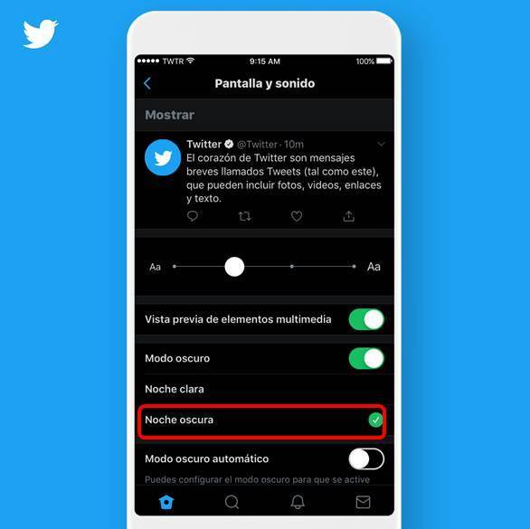 Twitter presenta nuevo modo nocturno - noche-oscura-tw